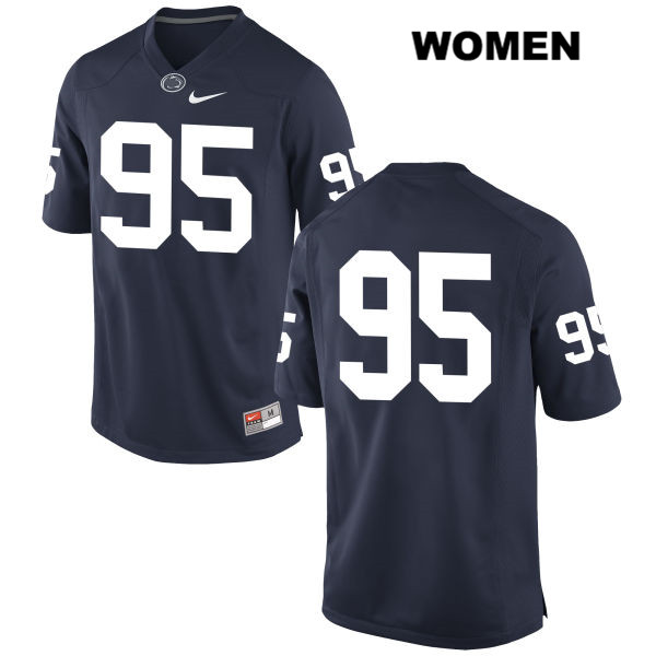 NCAA Nike Women's Penn State Nittany Lions Tyler Davis #95 College Football Authentic No Name Navy Stitched Jersey VNS0498DD